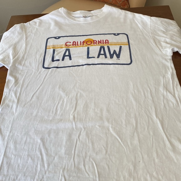 1986 LA LAW TV show original 100% cotton Hanes Beefy-T vintage tee shirt XL - Picture 2 of 9